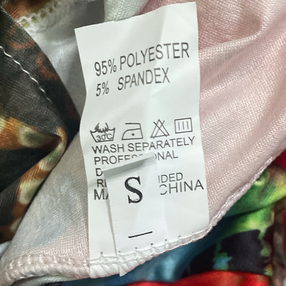 Tie Dye Sleeveless Front Knot Full Length Dress S - Picture 2 of 3
